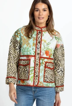 Johnny Was Quilted Patch Pocket Jacket Liliana
