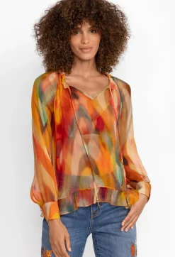Online Johnny Was Radika Silk Blouse Multi