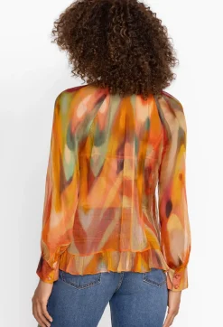 Online Johnny Was Radika Silk Blouse Multi