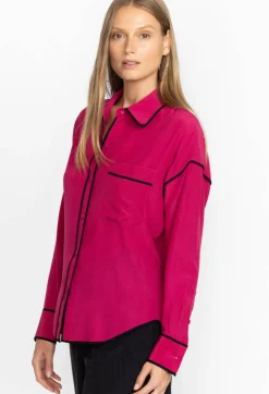 Clearance Johnny Was Relaxed Button Down With Piping Vivacious