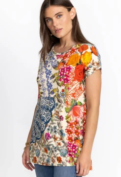 Johnny Was Relaxed Dolman Sleeve Tunic Tango