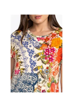 Johnny Was Relaxed Dolman Sleeve Tunic Tango