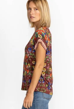 Outlet Johnny Was Relaxed Tee Teaberry