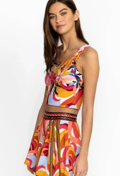 Sale Johnny Was Reversible Compression Tank Golden Rose