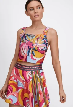 Sale Johnny Was Reversible Compression Tank Golden Rose