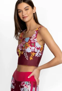 Sale Johnny Was Reversible Compression Tank Golden Rose