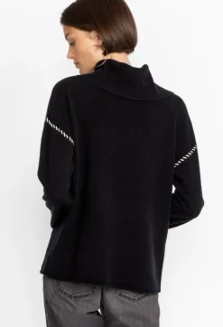 Outlet Johnny Was Rhode Cowl Neck Sweater Black