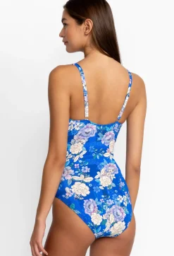 Hot Johnny Was Ruched One Piece Blue Dove