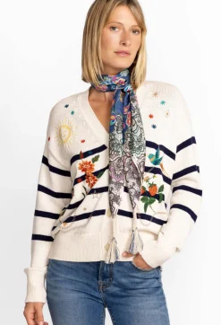 New Johnny Was Scarf Peppermint