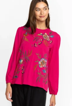 Sale Johnny Was Sidonia Bishop Sleeve Sequin Tee Vivacious