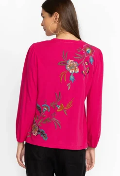 Sale Johnny Was Sidonia Bishop Sleeve Sequin Tee Vivacious