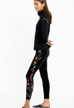 Outlet Johnny Was Sidonia Velvet Stretch Legging Black