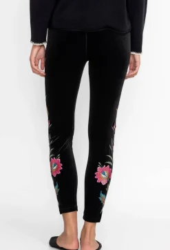 Outlet Johnny Was Sidonia Velvet Stretch Legging Black