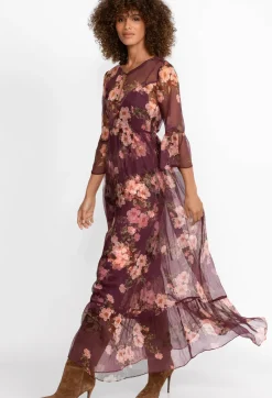 Hot Johnny Was Silk Maxi Dress Winonna