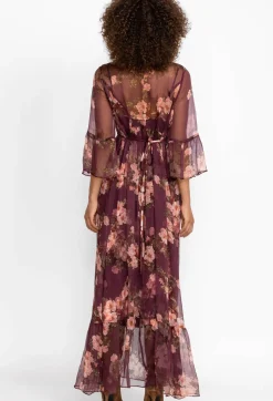 Hot Johnny Was Silk Maxi Dress Winonna