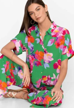 Outlet Johnny Was Silk Shirt Nadine
