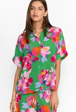 Outlet Johnny Was Silk Shirt Nadine