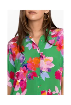 Outlet Johnny Was Silk Shirt Nadine