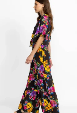 Clearance Johnny Was Silk Tiered Pant Poppy