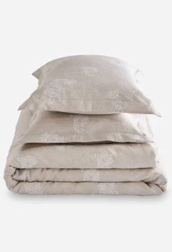 Hot Johnny Was Skyler Eyelet Linen Standard Shams Sand