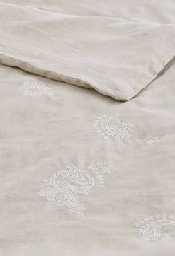 Clearance Johnny Was Skyler Eyelet Queen Linen Duvet Sand