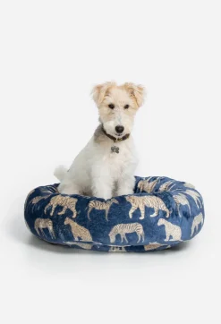 New Johnny Was Small Dog Bed Blue Tiger