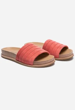 Best Johnny Was Solid Stitch Sandal Coral