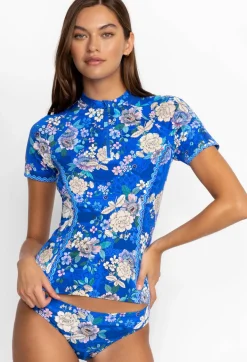 Discount Johnny Was Surf Shirt Blue Dove