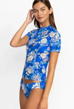 Discount Johnny Was Surf Shirt Blue Dove