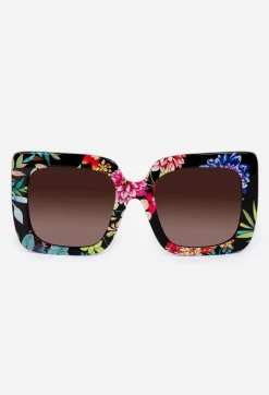 Johnny Was Sutton Sunglasses Printed Dreamer Noir