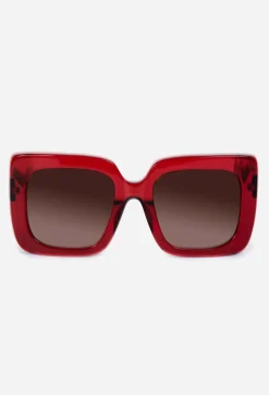 Discount Johnny Was Sutton Sunglasses Solid Red