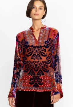 Best Johnny Was Syriah Burnout Enta Blouse Multi