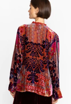 Best Johnny Was Syriah Burnout Enta Blouse Multi