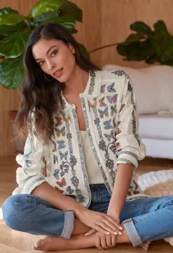 Outlet Johnny Was Talia Tunic Natural