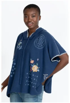 Sale Johnny Was Taryn Poncho Azul