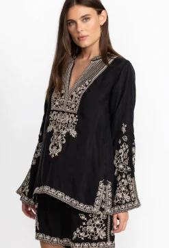 Outlet Johnny Was Tempest Blouse Black