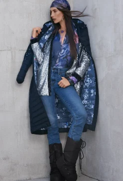 New Johnny Was The Audrey Oversized Blouse Grey Peony