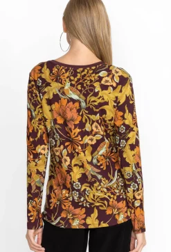 Johnny Was The Janie Favorite Long Sleeve V-Neck Tee Salamanca