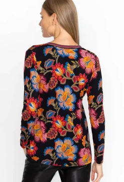 Outlet Johnny Was The Janie Favorite Long Sleeve V-Neck Tee Sidonia
