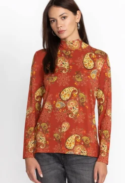 Hot Johnny Was The Janie Favorite Mock Neck Paisley Lace
