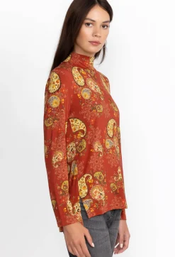 Hot Johnny Was The Janie Favorite Mock Neck Paisley Lace