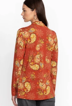 Hot Johnny Was The Janie Favorite Mock Neck Paisley Lace