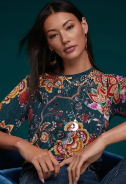 Johnny Was The Janie Favorite Puff Sleeve Knit Tee Orizaba