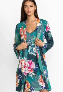 Discount Johnny Was The Jonesy Sleep Robe Tura Turquoise