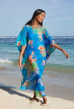 Sale Johnny Was Tie Dye Kaftan Water Tropic