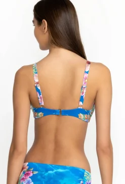 Outlet Johnny Was Tie Dye Twist Bikini Top Water Tropic