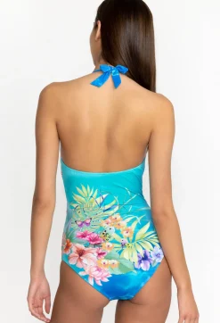 Outlet Johnny Was Tie Dye Twist Keyhole One Piece Water Tropic