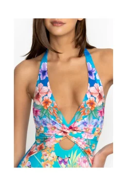 Outlet Johnny Was Tie Dye Twist Keyhole One Piece Water Tropic