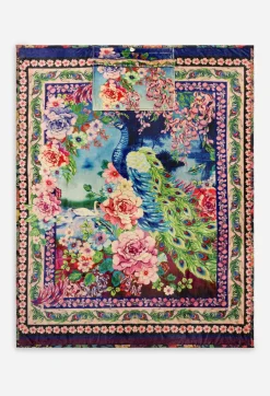 Hot Johnny Was Travel Blanket Peacock