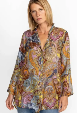 Outlet Johnny Was Tunic Sandalwood